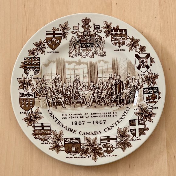 Vintage Canada Centennial 1967 Plate by Wood & Sons - Picture 2 of 5